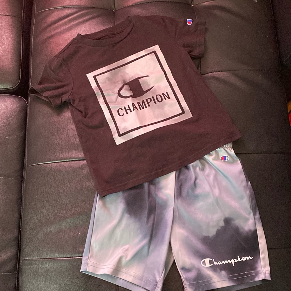 Champion T-shirt and Shorts Set